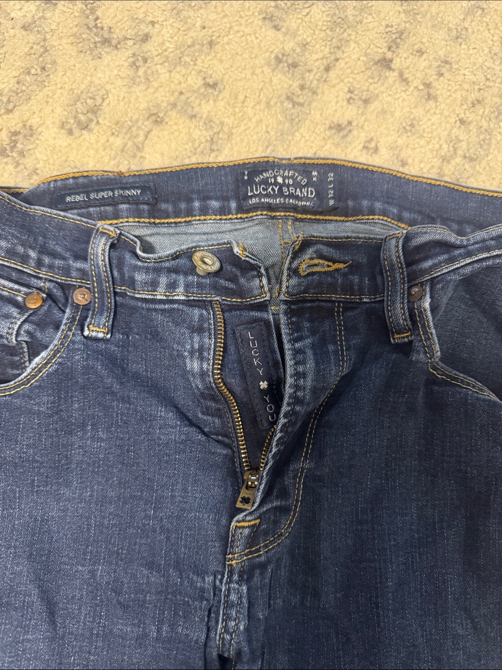 Lucky Brand Men's Indigo Rebel Super Skinny Jeans